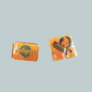 Pedigree Brand Petfoods Logo Lapel Pin Dog Food LOT OF TWO  NEW